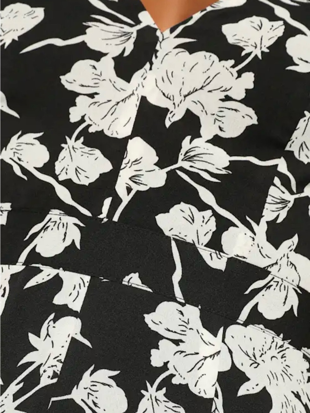 Lulus Darling Daylily Floral High Low Maxi Dress Black White Size L - Picture 3 of 12